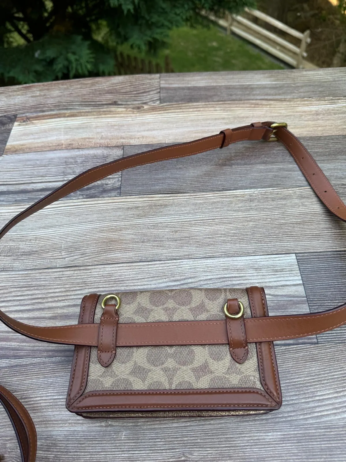 COACH 1941 SIGNATURE STAR RILEY CONVERTIBLE BELT BAG