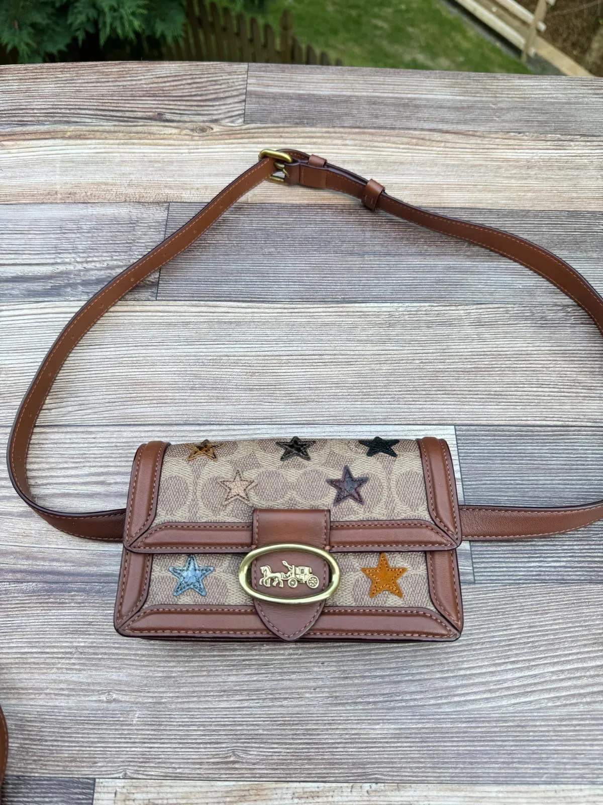 COACH 1941 SIGNATURE STAR RILEY CONVERTIBLE BELT BAG