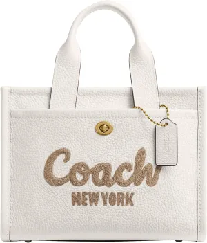 Coach Bubble Leather Cargo Tote 26, B4/Chalk