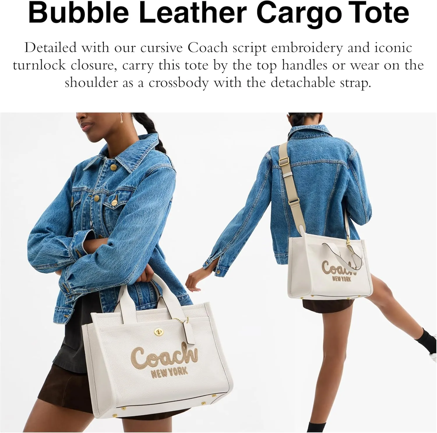 Coach Bubble Leather Cargo Tote