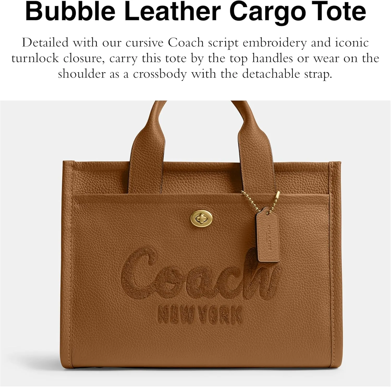 Coach Bubble Leather Cargo Tote
