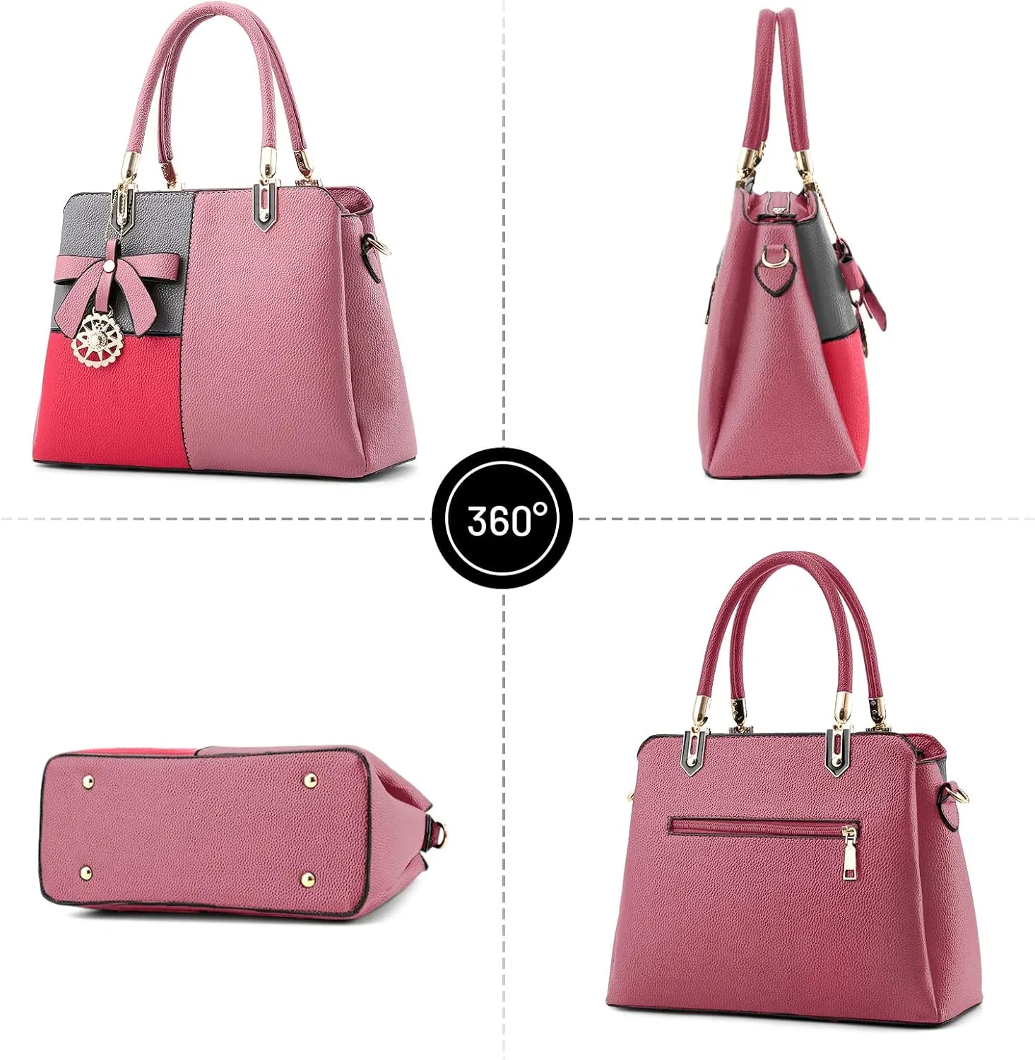 Color Block Women Handbag Elegant Womens Shoulder Bag Crossbody Bag