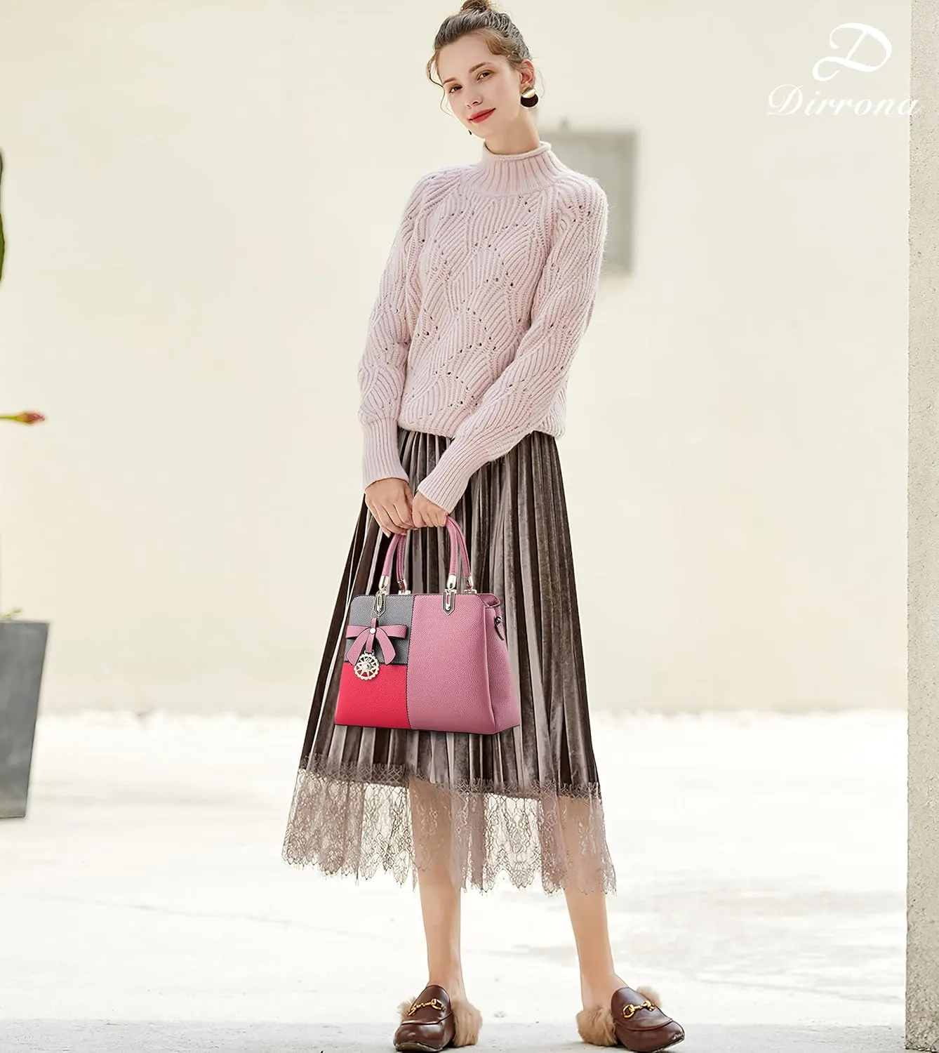 Color Block Women Handbag Elegant Womens Shoulder Bag Crossbody Bag