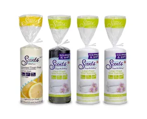 Color Scents 982548 Assorted-Color 4 Gallon.6mil Thickness, Twist Tie Fresh Collection Scented Small Trash Can Liners Bags from Berry, 70 Count