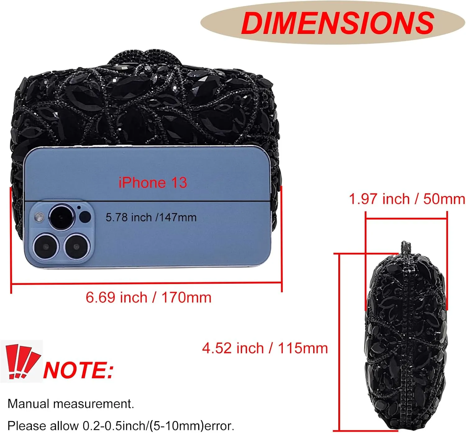 Colorful Crystal Clutch Box Handbag Women Sparkling Evening Bags for Wedding Party Prom Purse