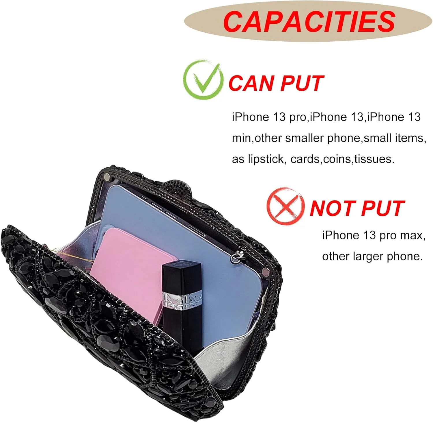 Colorful Crystal Clutch Box Handbag Women Sparkling Evening Bags for Wedding Party Prom Purse