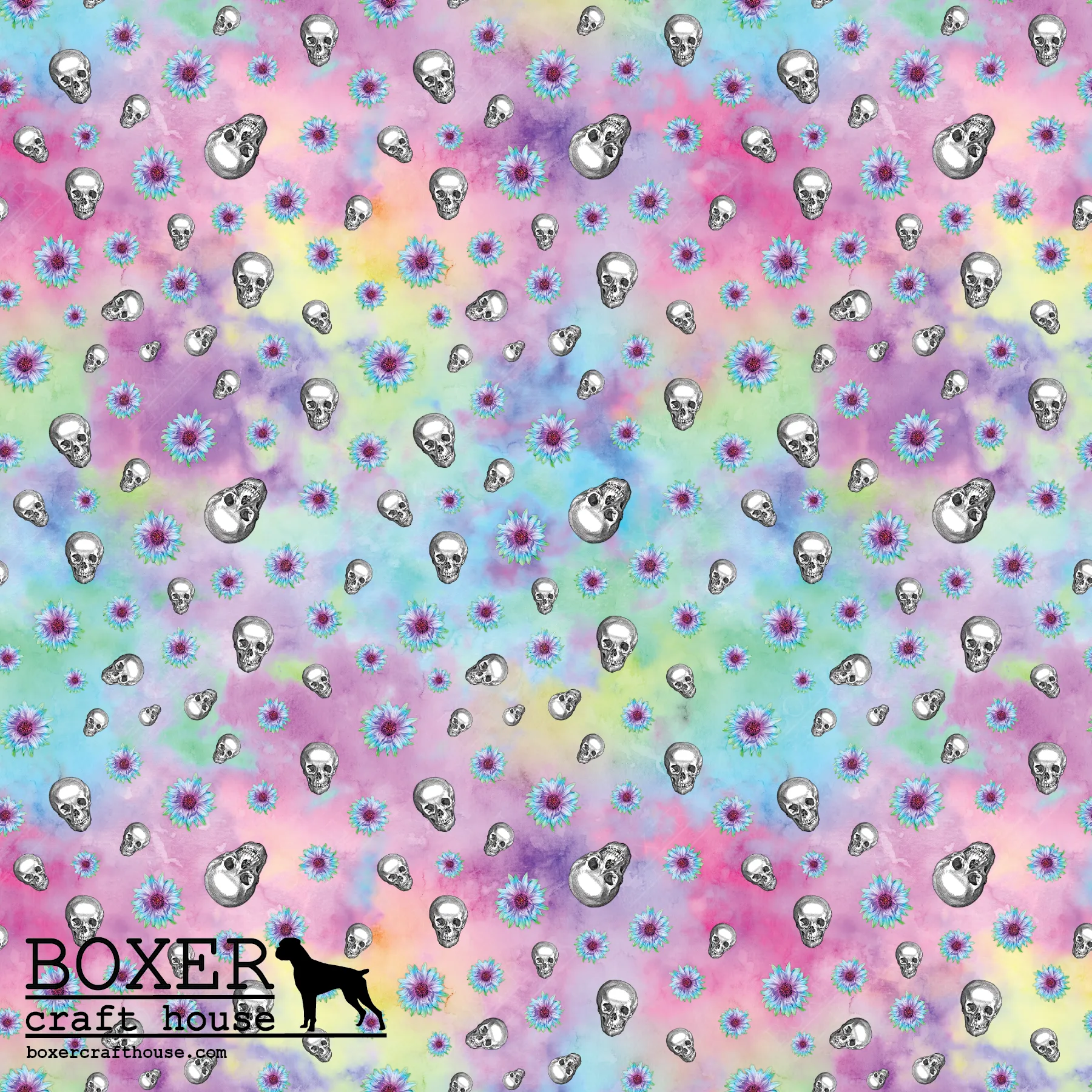 Colorful Skulls - Pattern Nine