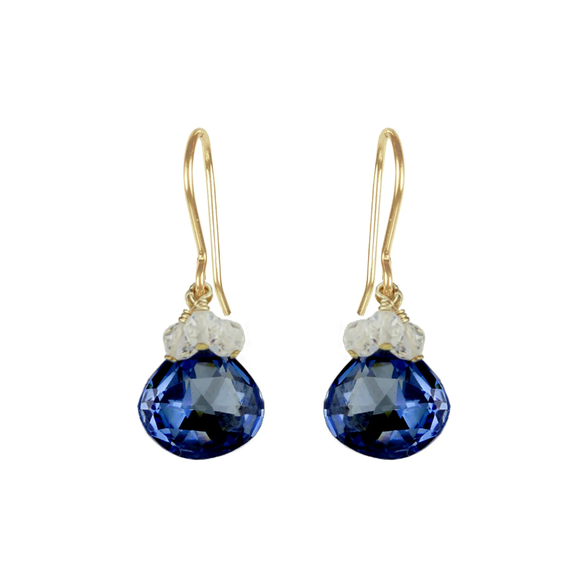 Coloured Zircon & Cluster Earrings