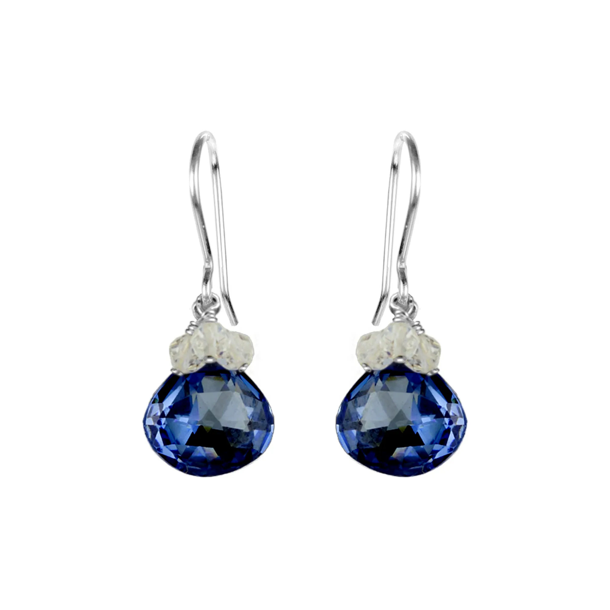 Coloured Zircon & Cluster Earrings