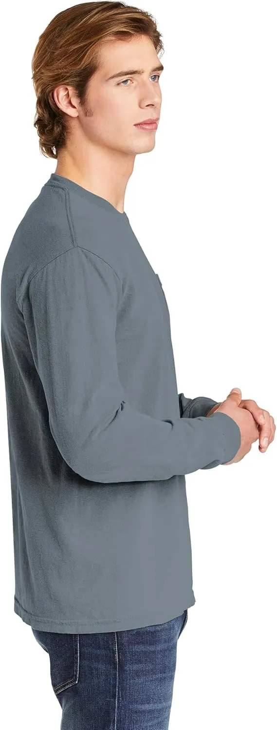 Comfort color Men's 4410 Heavyweight Long Sleeve Pocket T-Shirt