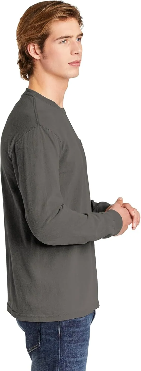 Comfort color Men's C4410 Heavyweight Long Sleeve Pocket T-Shirt