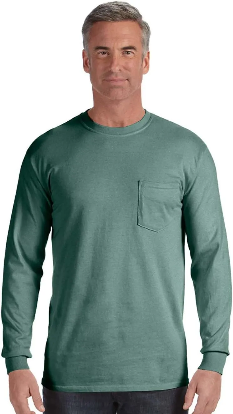 Comfort color Men's C4410 Heavyweight Long Sleeve Pocket T-Shirt