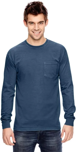 Comfort color Men's C4410 Heavyweight Long Sleeve Pocket T-Shirt