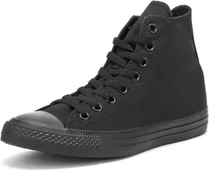 Converse All Star Hi Canvas Black Mono Trainers