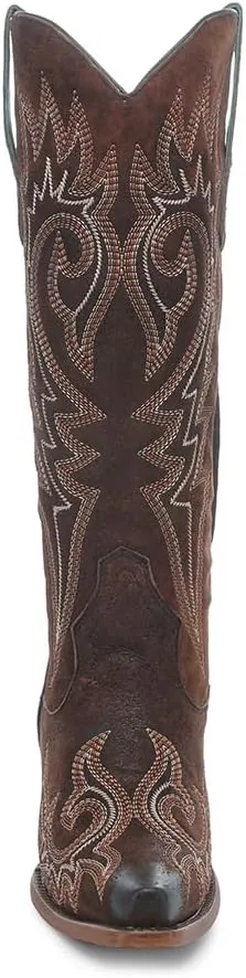CORRAL LADIE'S BROWN EMBROIDERY, LEATHER SOLE, COWHIDE LEATHER, WESTERN BOOT, Z5370