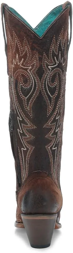 CORRAL LADIE'S BROWN EMBROIDERY, LEATHER SOLE, COWHIDE LEATHER, WESTERN BOOT, Z5370