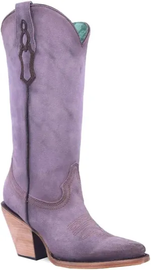 CORRAL LADIE'S LILAC EMBROIDERY POINTED TOE, CORRAL LARGE 52.0 X 32.0 X 11.5 SOLE,COWHIDE LEATHER, URBAN BOOT, Z5204