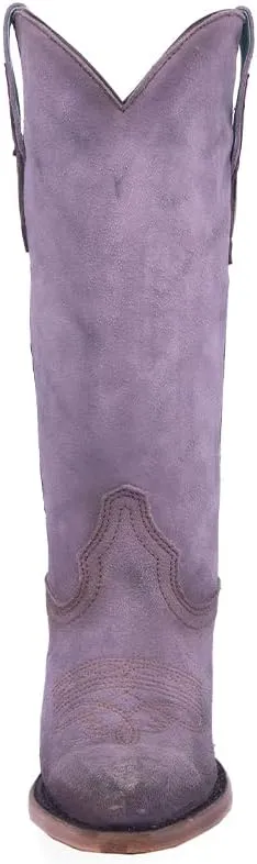 CORRAL LADIE'S LILAC EMBROIDERY POINTED TOE, CORRAL LARGE 52.0 X 32.0 X 11.5 SOLE,COWHIDE LEATHER, URBAN BOOT, Z5204