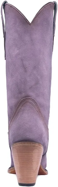 CORRAL LADIE'S LILAC EMBROIDERY POINTED TOE, CORRAL LARGE 52.0 X 32.0 X 11.5 SOLE,COWHIDE LEATHER, URBAN BOOT, Z5204