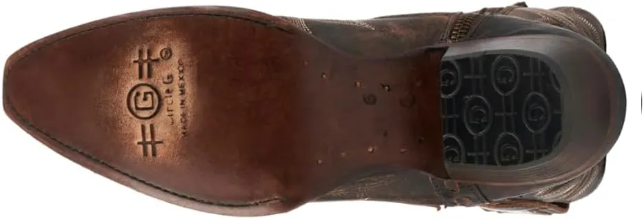 Corral Western Embroidery & Zipper Ankle Boot