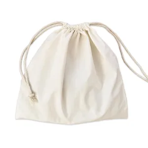 Cotton Cord Dust Bag - Extra Small to Extra Large - Ivory 100% Natural Cotton handmade in USA - Storage bag, Handbag, Sneakers, Gift, Travel (S Portrait - 13x17")