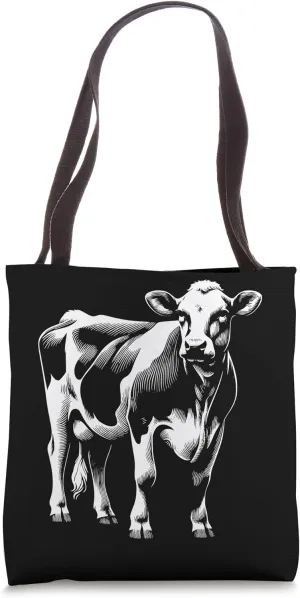 Cow Farmer Breeder - Monochromatic Red Poll Cattle Tote Bag