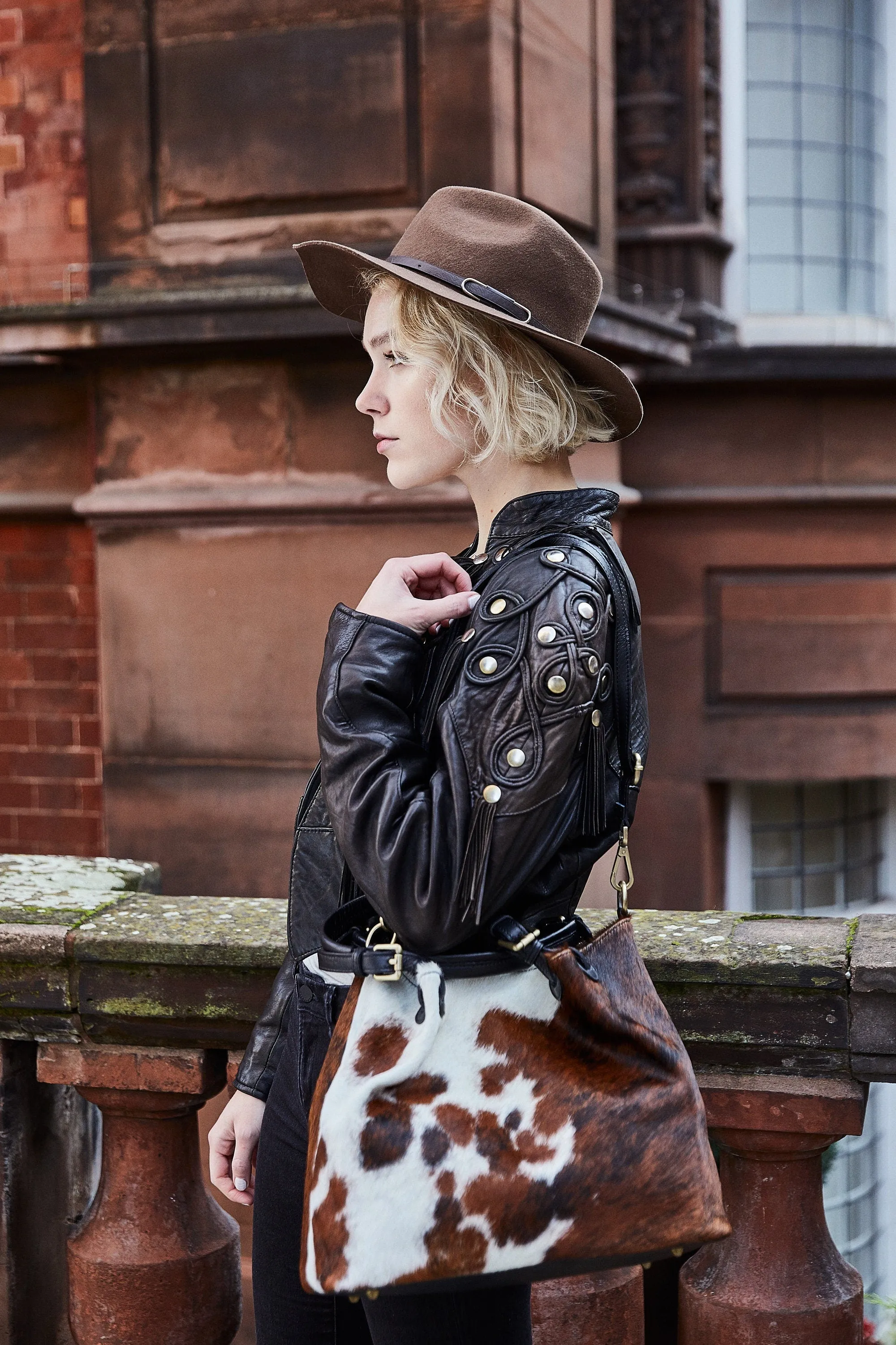 Cowhide Tote Bag