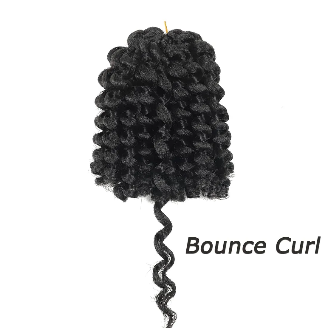 Crochet Braids Hair 8 Inch Jamaican Bounce Wand Curl Crochet Hair Curly Bounce Crochet Braids Hair Extension Twist Crochet Hair(5 PCS, 1B)