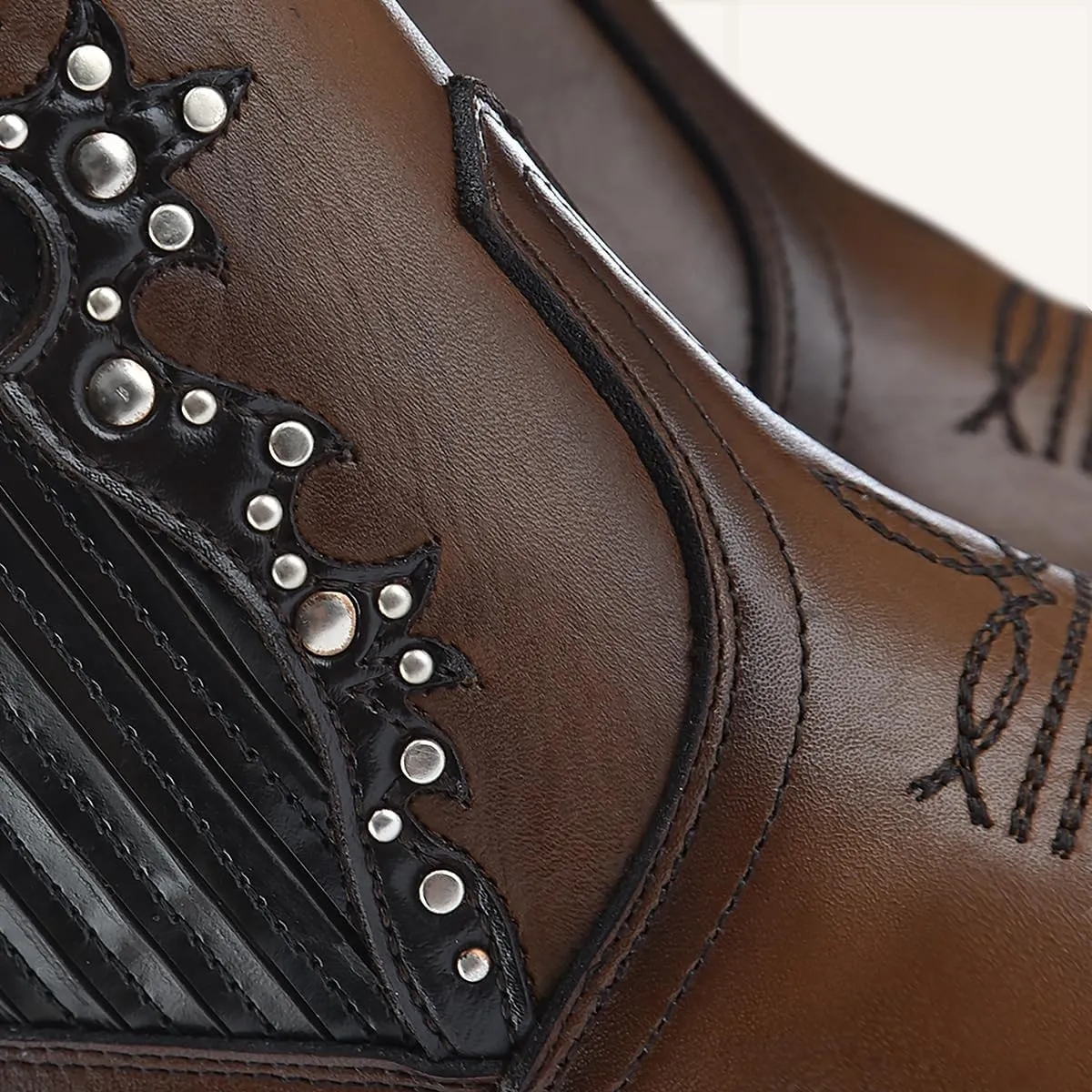 Cuadra Women's Bootie in Genuine Leather Brown 4W00RS