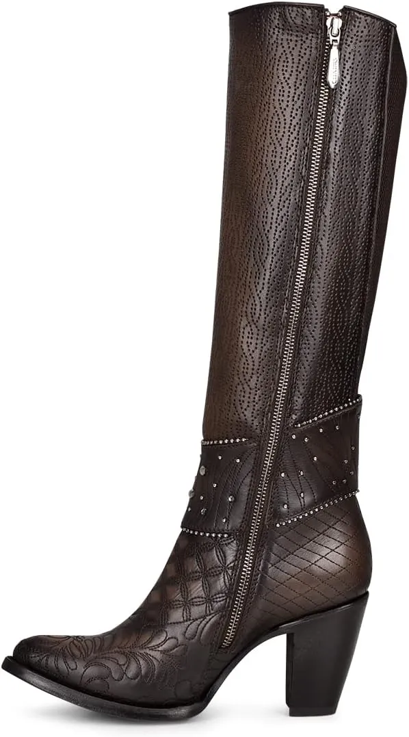 Cuadra Women's Tall Boot in Bovine Leather Brown