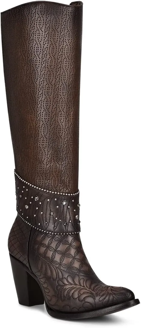 Cuadra Women's Tall Boot in Bovine Leather Brown