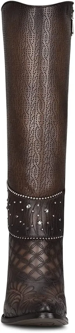 Cuadra Women's Tall Boot in Bovine Leather Brown