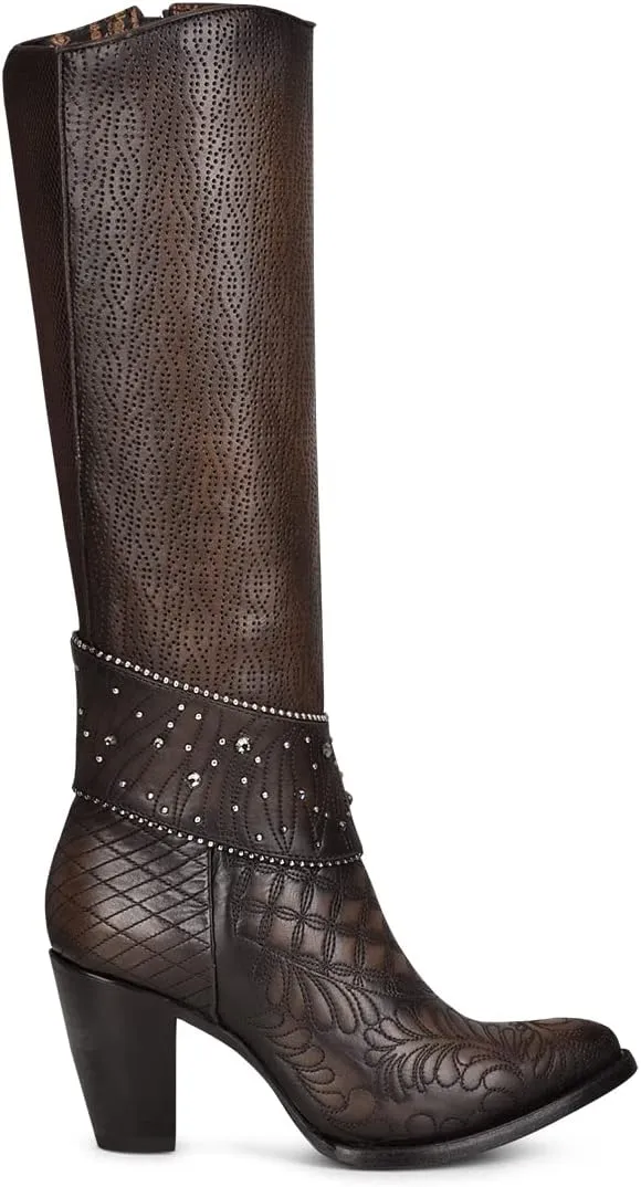 Cuadra Women's Tall Boot in Bovine Leather Brown