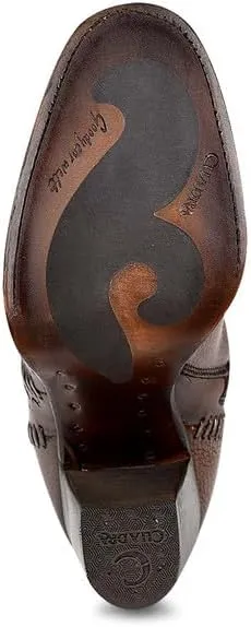 Cuadra Women's Tall Boot in Genuine Leather Brown 3W21RS