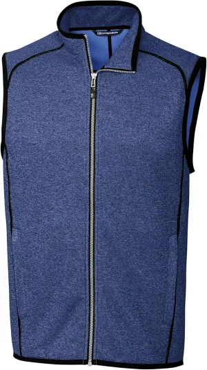 Cutter & Buck mens Fleece Vest, Blue, Large US