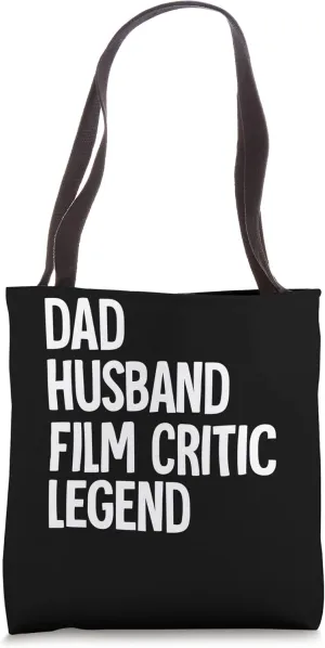 Dad Husband Film Critic Tote Bag