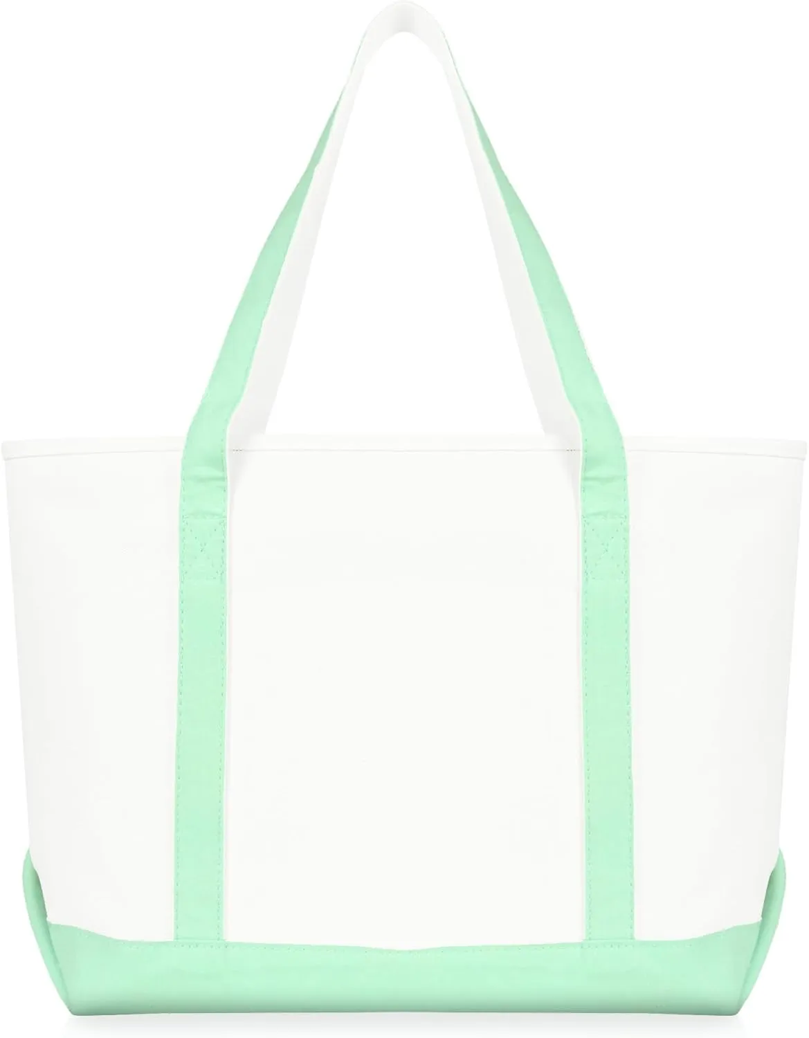 DALIX Daily Shoulder Tote Bag Premium Cotton in Mint Green
