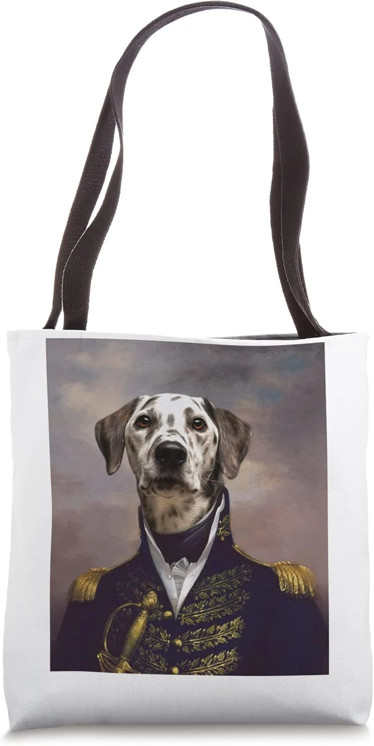 Dalmatian dog Renaissance Pet Portrait medieval painting Tote Bag