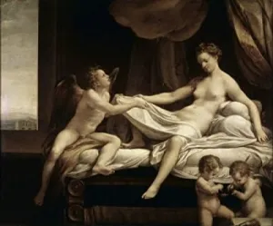 Danae ca 1531 Correggio (Antonio Allegri) (148994-1534 Italian) Oil on canvas Galleria Borghese Rome Italy Poster Print (24 x 36)