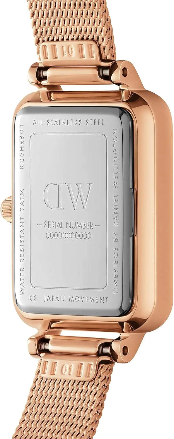 Daniel Wellington Roman Numerals Watch - 316L Stainless Steel Case, Leather or Stainless Steel Strap, Blue Hands, Analog Watch for Women