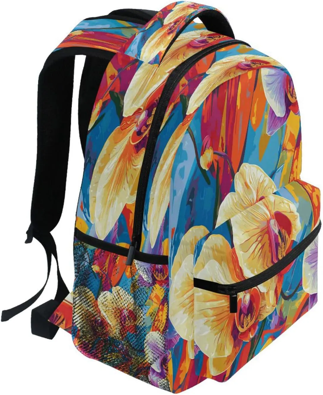 Day Backpack for Teens Boys Girls Waterproof Sports Backpack with Chest Strap for College Work Meat Loaf Surrealism Style