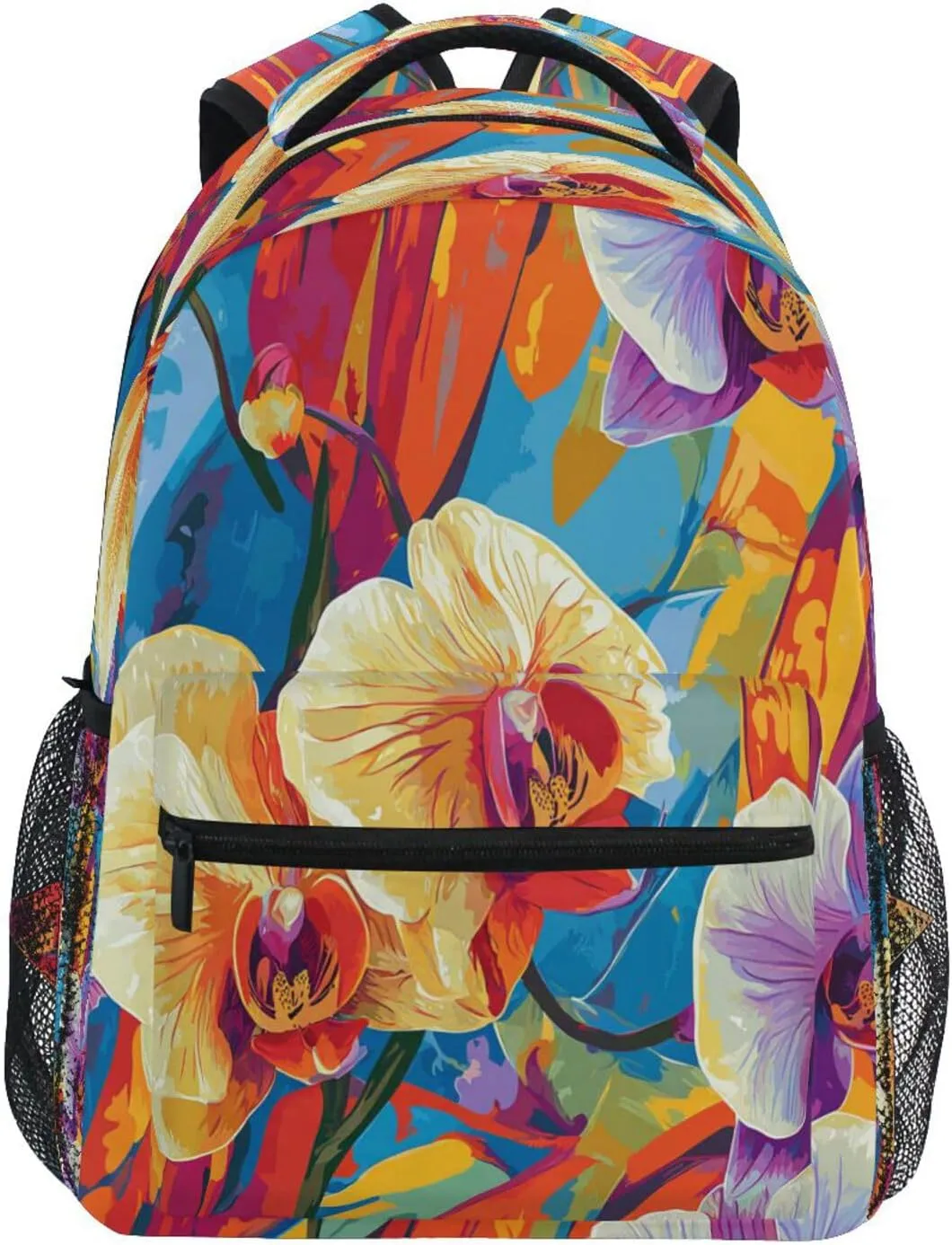 Day Backpack for Teens Boys Girls Waterproof Sports Backpack with Chest Strap for College Work Meat Loaf Surrealism Style