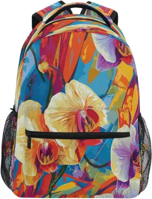 Day Backpack for Teens Boys Girls Waterproof Sports Backpack with Chest Strap for College Work Meat Loaf Surrealism Style