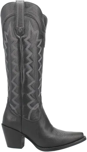 Dingo women's High Cotton Embroidery Snip Toe Fashion Boot
