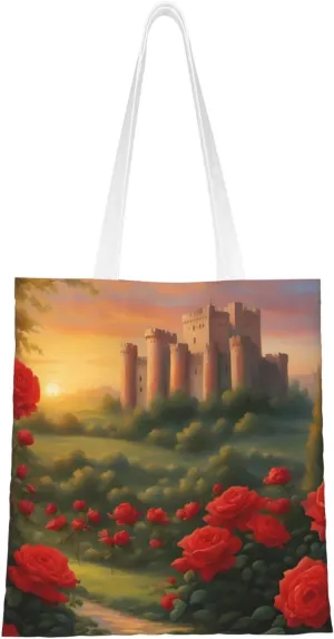 Distant Castle 12ann Reusable Canvas Tote For Shopping Beach Mother'S Day Gift Bag