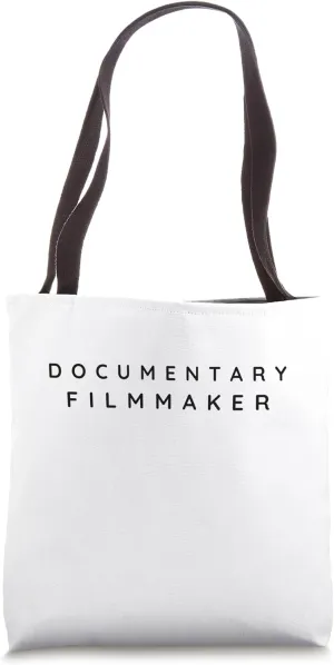 Documentary Filmmaker / Documentaries / Modern Font Design Tote Bag