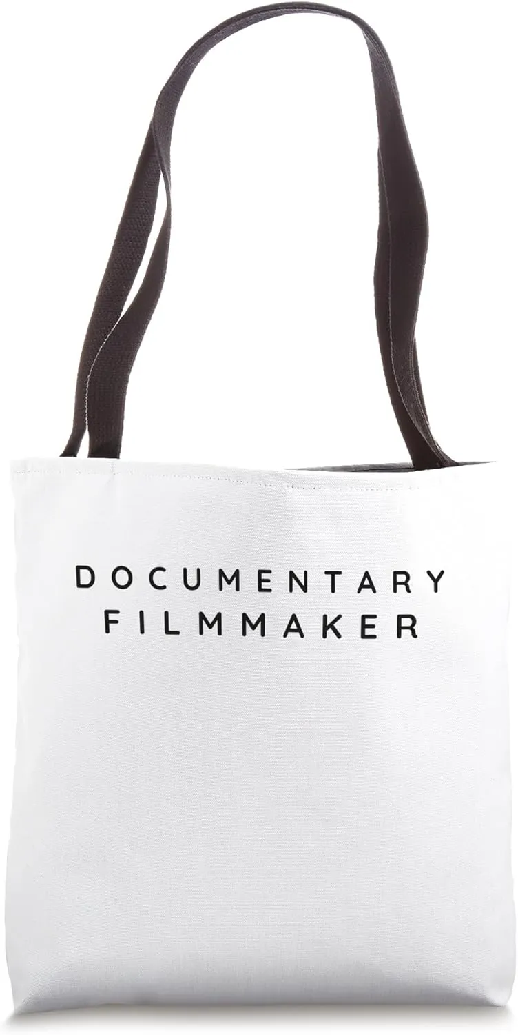 Documentary Filmmaker / Documentaries / Modern Font Design Tote Bag