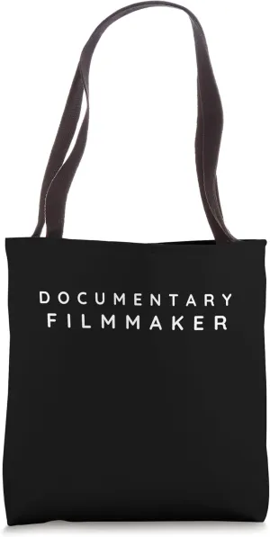Documentary Filmmaker Modern, Contemporary Font Tote Bag