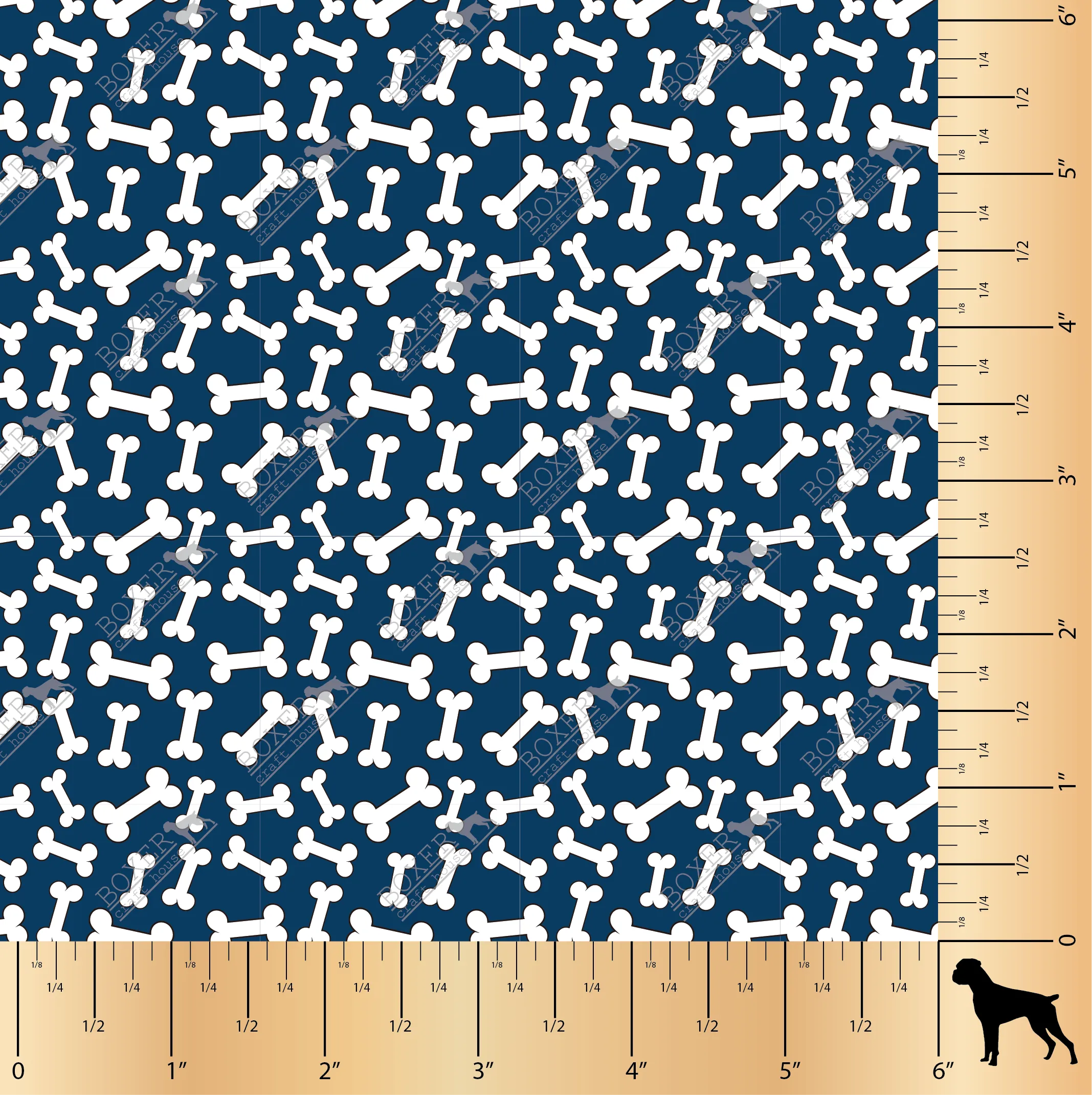 Dog Bones Tardis Blue