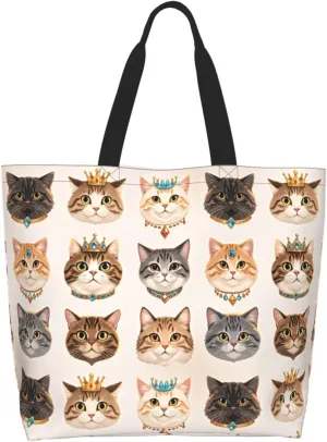Dog Paw Tote Bag for Women Chicken Reusable Handbag Grocery Bags Skull Beach Shoulder Bag Shopping Handbags Gifts